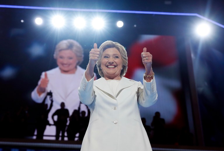 Clinton staffers are defending the campaign's theme song, the 2015 pop hit 