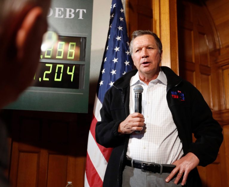 Perhaps sensing that there was little he could to push back against U.S. media's characterization of his remarks, Kasich backed off his plan Wednesday.Â (AP Photo/Jim Cole)