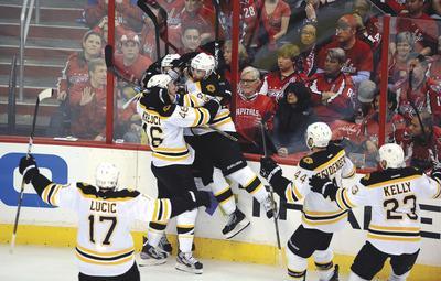 Nick Wass/AP
Tyler Seguin scored 3:17 into overtime as the Bruins staved off elimination and forced a Game 7 against the Caps on Wednesday.
