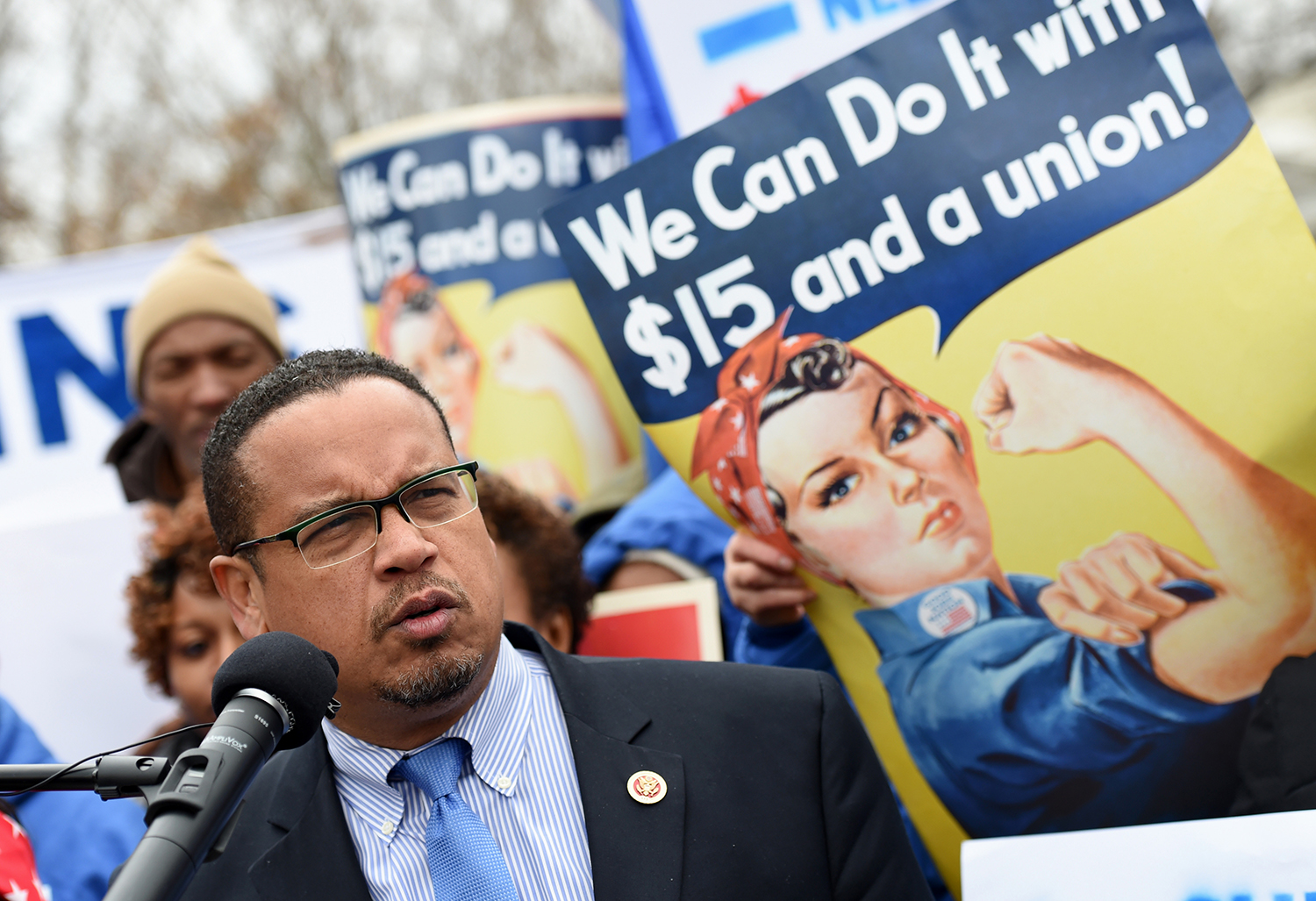 AFL-CIO backs Ellison to lead DNC