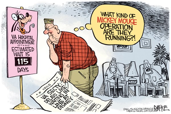 Editorial cartoon: VA Mickey Mouse operation