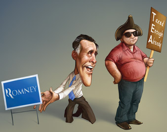 Romney Sips  Some Tea