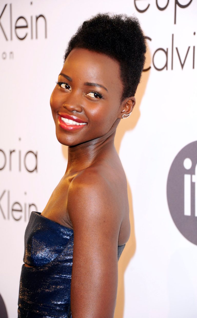 Lupita Nyong'o attends the IFP and Calvin Klein Women In Film Party at the 67th international film festival, Cannes, southern France, Thursday, May 15, 2014. (Photo by Arthur Mola/Invision/AP)