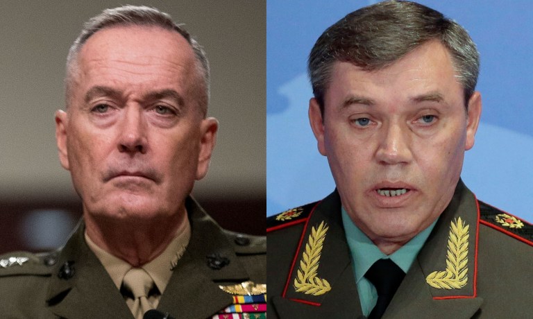 Joint Chiefs Chairman Gen. Joseph Dunford is scheduled to meet with Valeriy Gerasimov, chief of the General Staff of the Armed Forces of the Russian Federation. (AP Photo/Andrew Harnik)