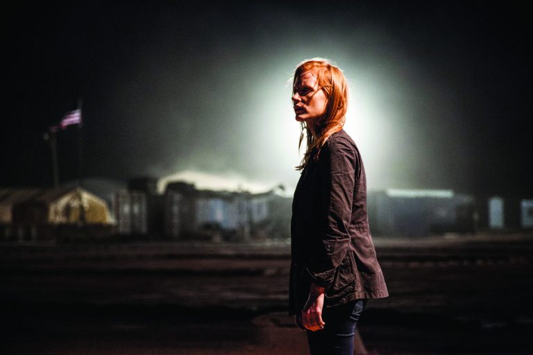 This undated publicity photo released by Columbia Pictures Industries, Inc. shows Jessica Chastain, as Maya, a member of the elite team of spies and military operatives stationed in a covert base overseas, who secretly devoted themselves to finding Osama Bin Laden in Columbia Pictures' new thriller, 