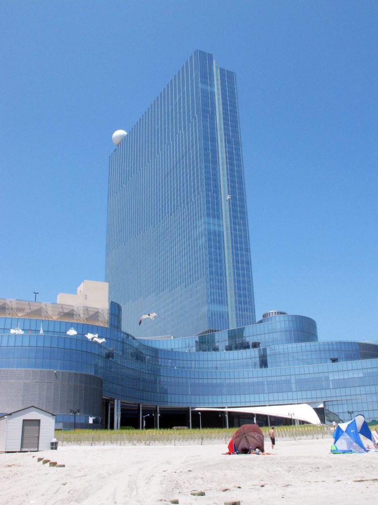 This July 23, 2014 photo shows Revel Casino Hotel in Atlantic City, N.J. Revel is still talking with potential buyers, hoping to sell the property even after the casino shuts its hotel on Sept. 1 and its casino the following morning. (AP Photo/Wayne Parry)