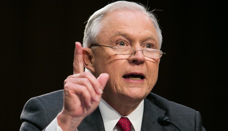 Attorney General Jeff Sessions testifies before before the Senate Intelligence Committee on Capitol Hill, Tuesday, June 13, 2017. (Graeme Jennings/Examiner)