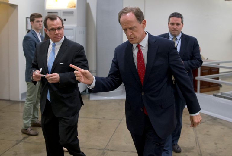 In Pennsylvania alone, the group has dumped $5.5 million into the race, which is a must have for Republicans as they look to keep hold of the Senate majority. (AP Photo/Alex Brandon)