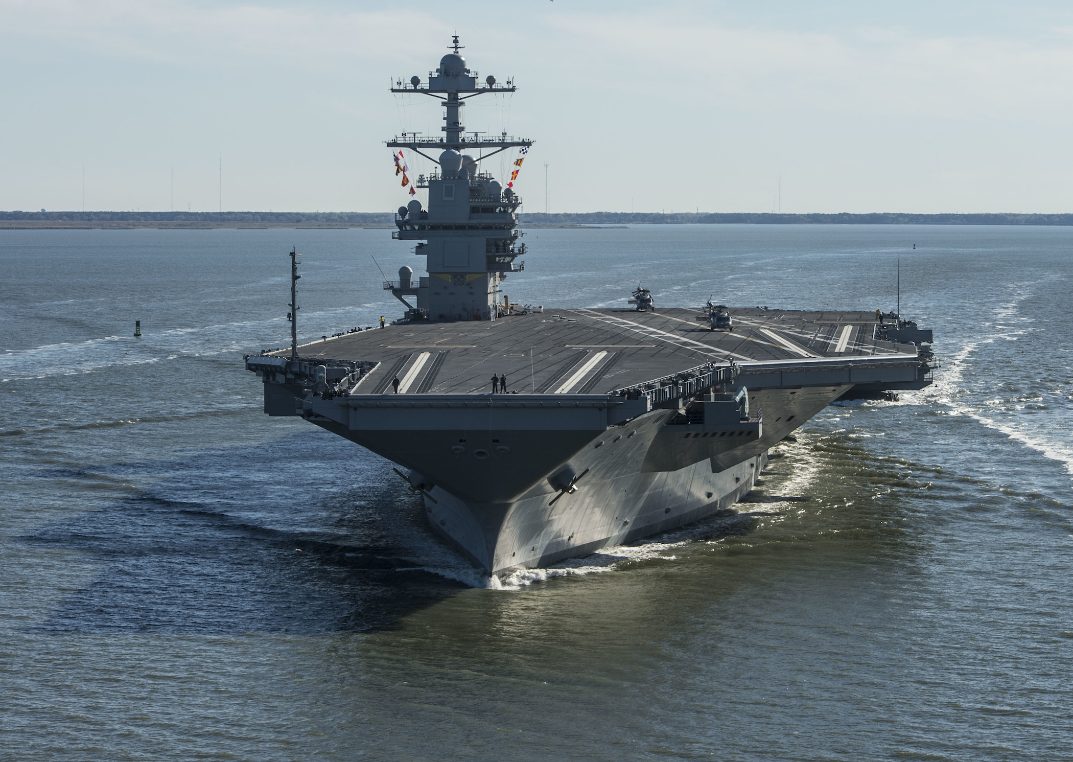 Navy sticking with new aircraft launching system, despite Trump’s call to go back to ‘goddamned steam’