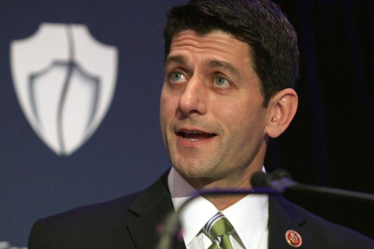 House Budget Committee Chairman Paul Ryan said he isn't interested in running for a Republican leadership position now that House Majority Leader Eric Cantor has announced he will step down next month. (AP/Lauren Victoria Burke)