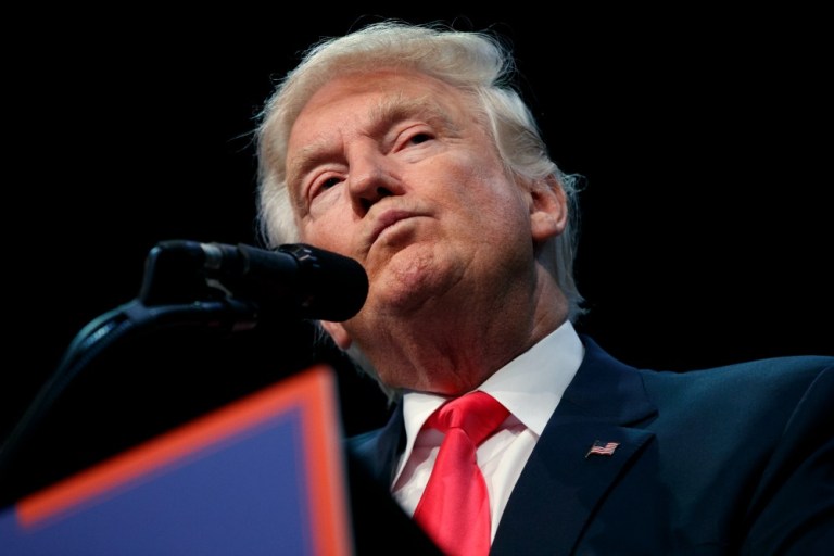 With his erratic behavior and habit of putting petty personal grudges ahead of his own chance of victory, Donald Trump has changed the nature of the election. (AP Photo)