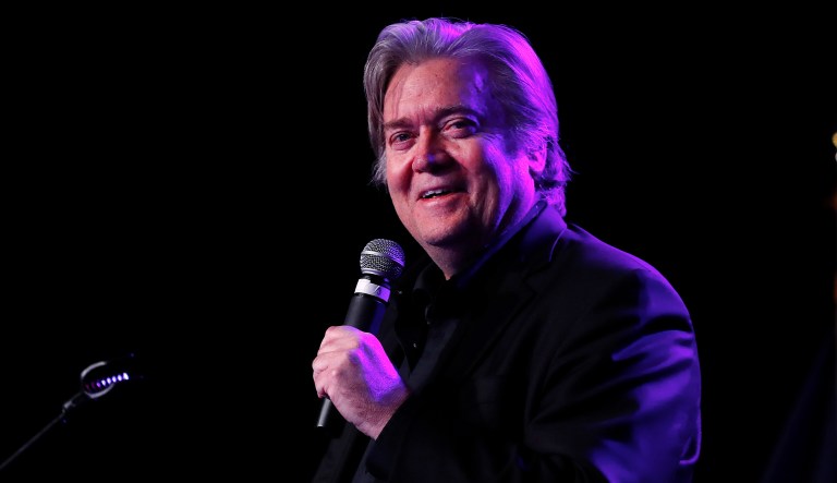 Reports in the last week have suggested former White House chief strategist Steve Bannon's clout may be waning, especially with some high-level donors who are needed to field a nationwide slate of candidates outside the Republican establishment. (AP Photo/Paul Sancya)