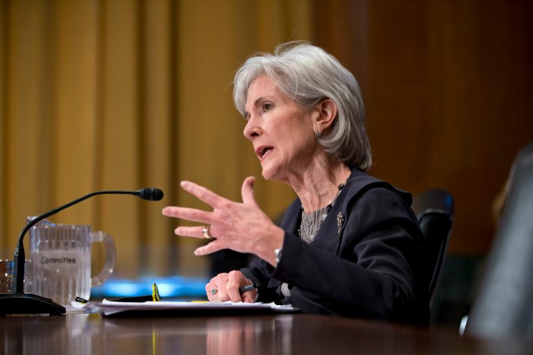 Health and Human Services Secretary Kathleen Sebelius said in a statement that âThe reforms in the health care law ensure consumers will have access to better coverage at a lower cost in 2014.â.  (AP File)