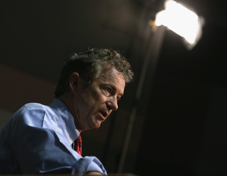 Paul's tax proposals were initially outlined on his new campaign site, but the section on taxes was removed as of Wednesday evening. (Getty)