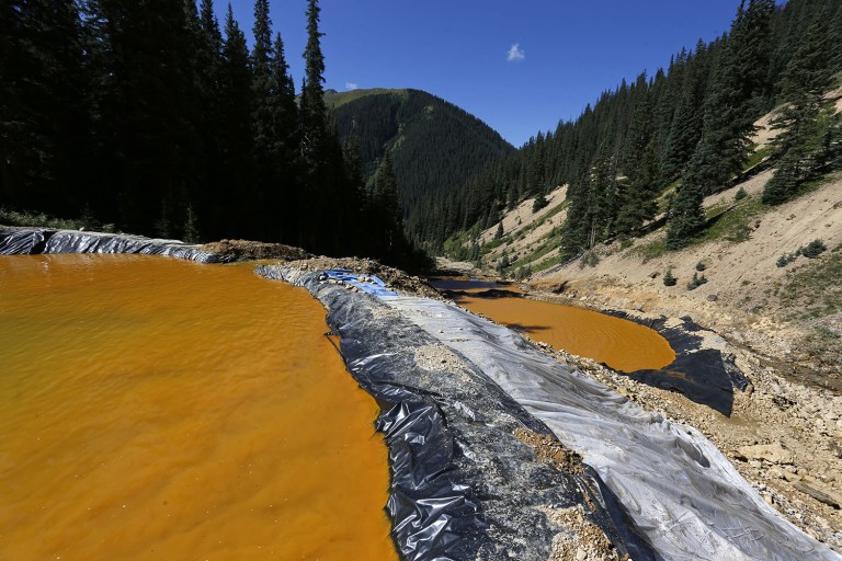The one-year anniversary of the toxic spill is Aug. 5, when EPA contractors attempted to open the abandoned Gold King Mine in Silverton, Colo., that had been plugged a decade earlier. (AP Photo/Brennan Linsley)