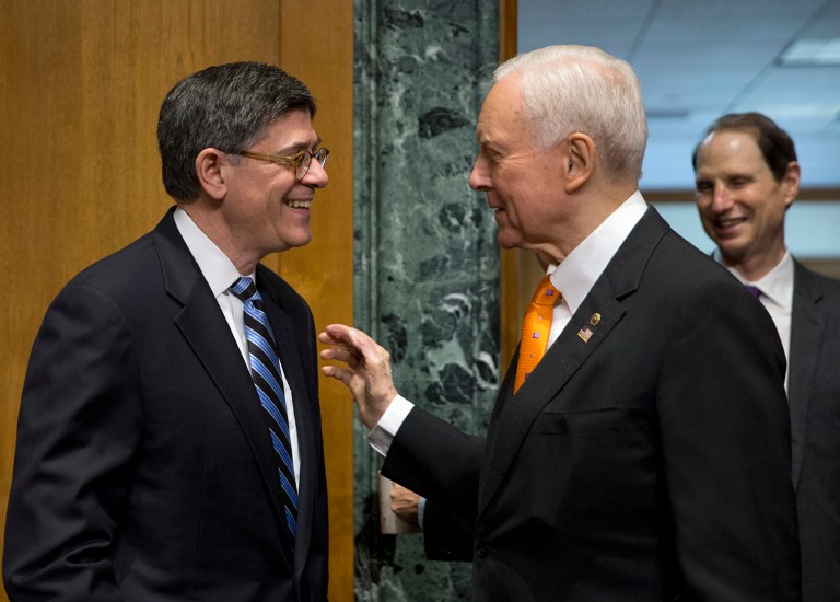 Senate Finance Chairman Orrin Hatch called on Treasury Secretary Jack Lew to withdraw the rule, proposed in April, and resubmit it. (AP Photo/Alex Brandon)