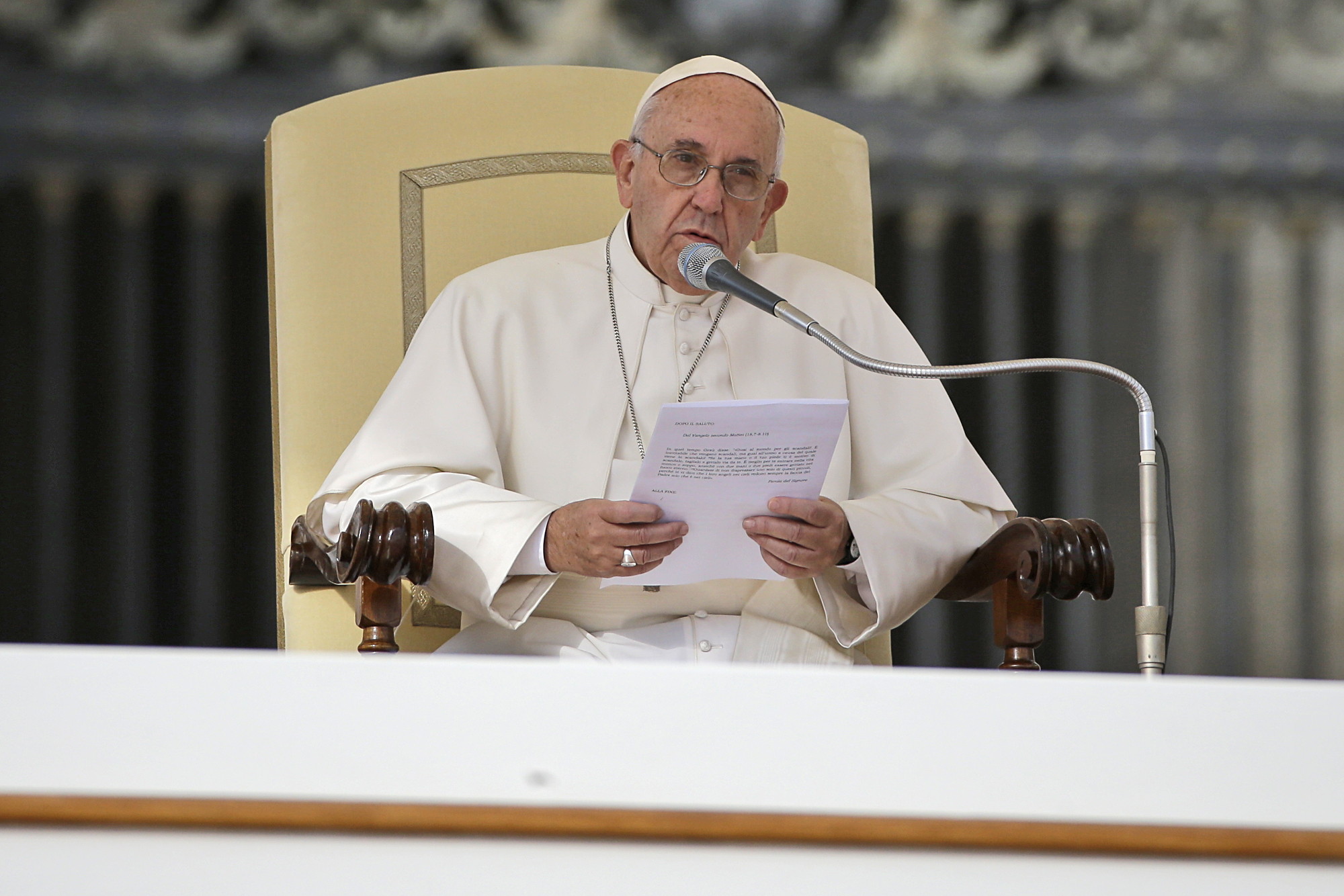 Pope Francis apologizes for scandals