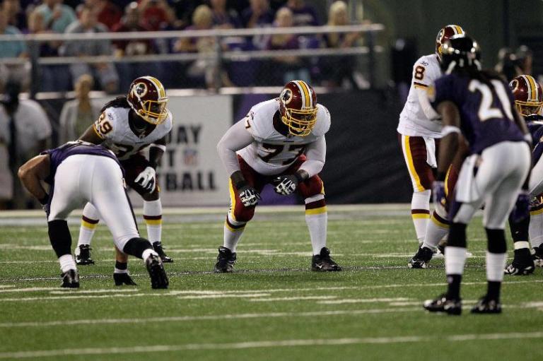 Redskins’ Brown strikes a different pose