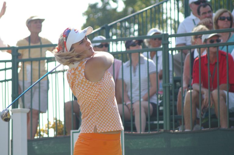  On a long-ball hitters' course to her liking, Lexi Thompson is in good position, three strokes behind Jiyai Shin in the Kingsmill Championship / Photo by Kevin Dunleavy 