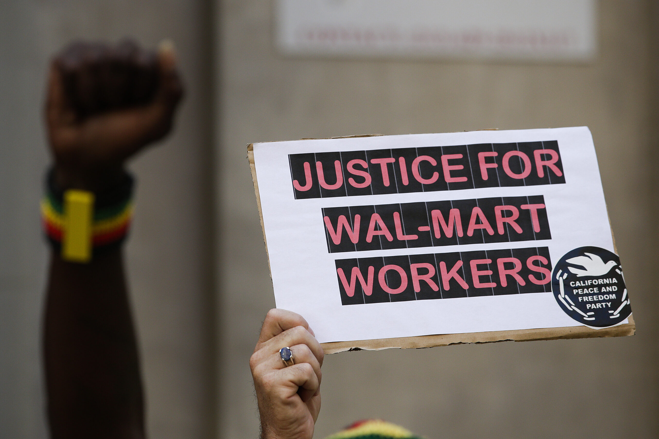 Walmart warehouse workers protest work conditions