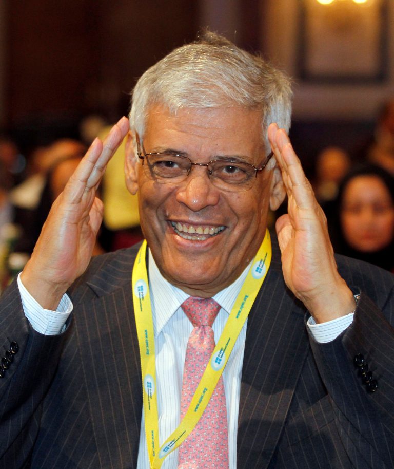   Secretary General of OPEC Abdalla Salem El-Badri of Libya gestures as he waits for the start of a seminar of the Organization of the Petroleum Exporting Countries, OPEC, at Vienna's Hofburg palace, Austria, on Thursday, June 14, 2012. OPEC ministers are coming into a meeting Thursday deeply divided over how much crude to pump, with Saudi Arabia keen to keep a lid on prices, rival Iran pushing to cut production and Iraq expected to back Iran, its longtime foe under Saddam Hussein. (AP Photo/Ronald Zak)  