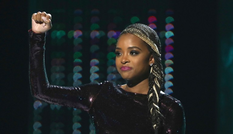 Tamika Mallory is an organizer of co-president of the Women's March. (Photo by Matt Sayles/Invision/AP)