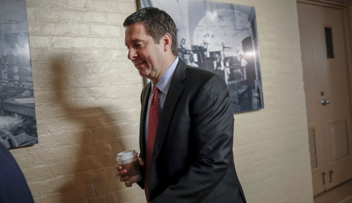 "Contrary to a published report, there are no current plans to release the House Intelligence Committee's memo," Sarah Sanders said about a document compiled the committee's chairman, Rep. Devin Nunes, R-Calif. It is said to detail instances of anti-Trump bias at the nation's top law enforcement agency and a situation in which FBI agents abused their surveillance power. (AP Photo/J. Scott Applewhite)
