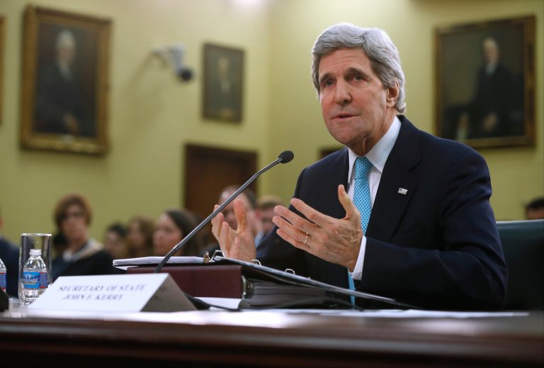 A House panel has cancelled a June hearing with Secretary of State John Kerry and will no longer call him to testify. (AP Photo)