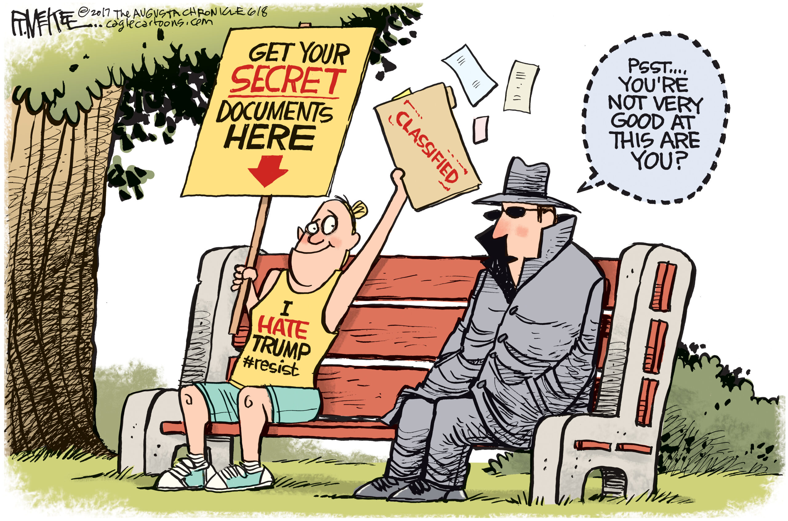 Editorial cartoon: Bad at leaking