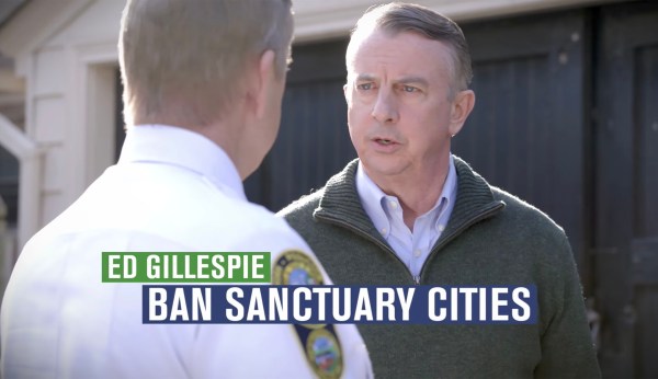 New Ed Gillespie ad focuses on opposition to sanctuary cities
