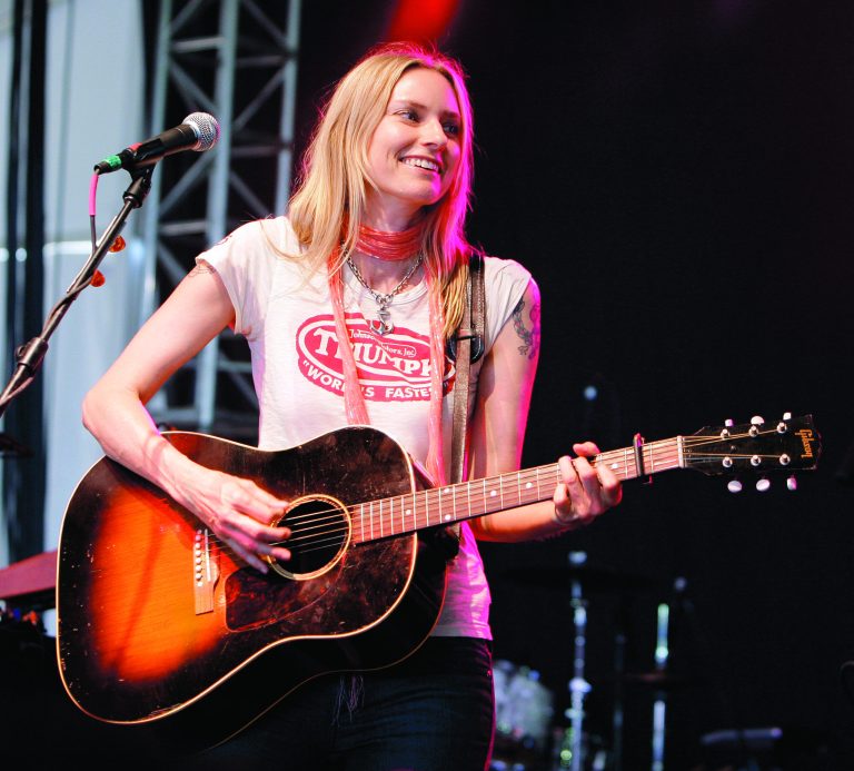FILE - This June 15, 2008 file photo shows Aimee Mann at the Bonnaroo music festival in Manchester, Tenn. The musical inspiration for Aimee Mann's latest release, 