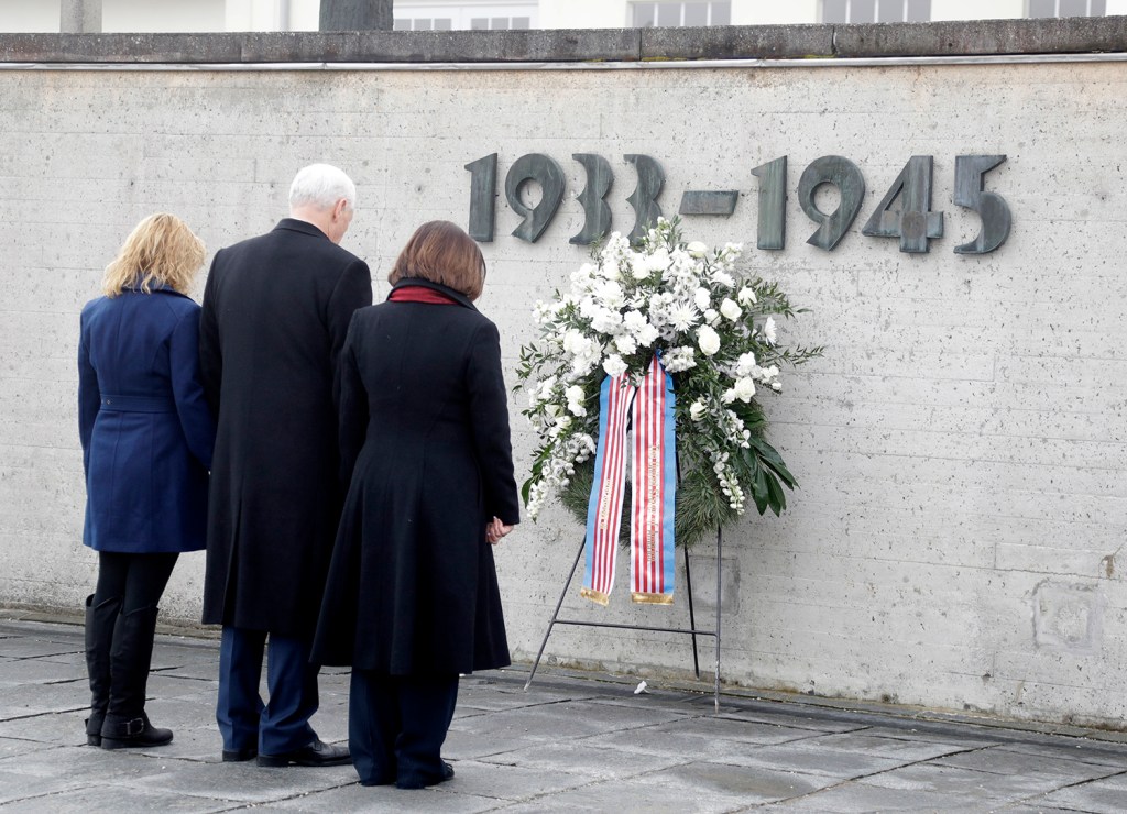 Pence visits Dachau concentration camp in Germany