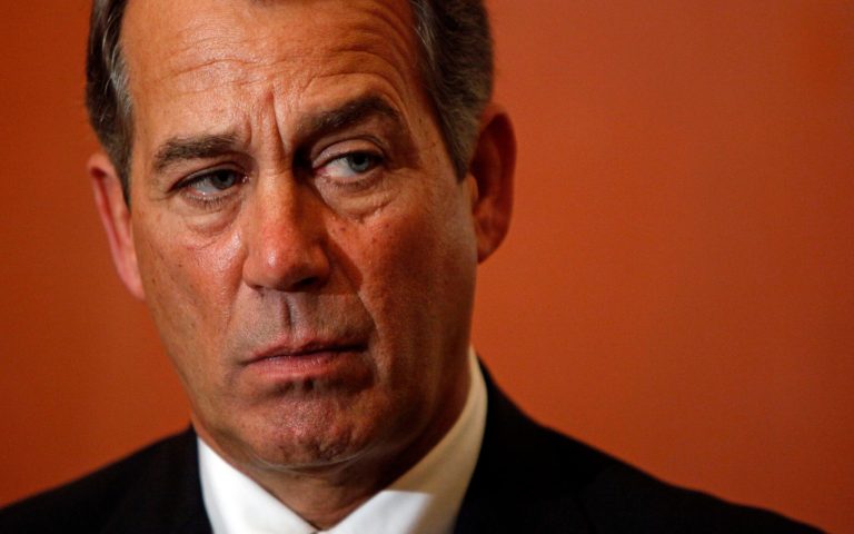 First Draft on Politics -- the NYTimes' daily political newsletter with summaries of the day's stories and some small, original reports -- published an analysis Friday attempting to identify Boehner's skin color using the Sherwin Williams paint color chart. (AP Photo)