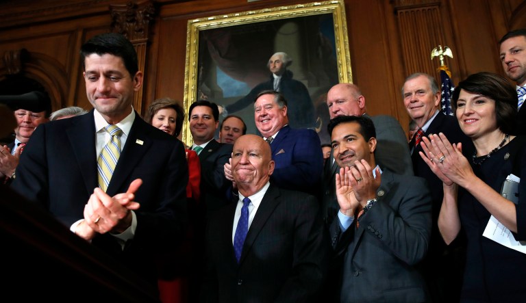 The motion to meet with the Senate passed, 222-192. (AP Photo/Jacquelyn Martin)