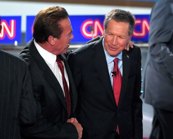 Schwarzenegger fundraises for Kasich