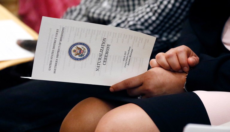 The Department of Homeland Security's inspector general revealed last September that more than 1,000 immigrants residing in the U.S. were erroneously granted citizenship after applying with different names or birthdates. (AP Photo/Rogelio V. Solis)
