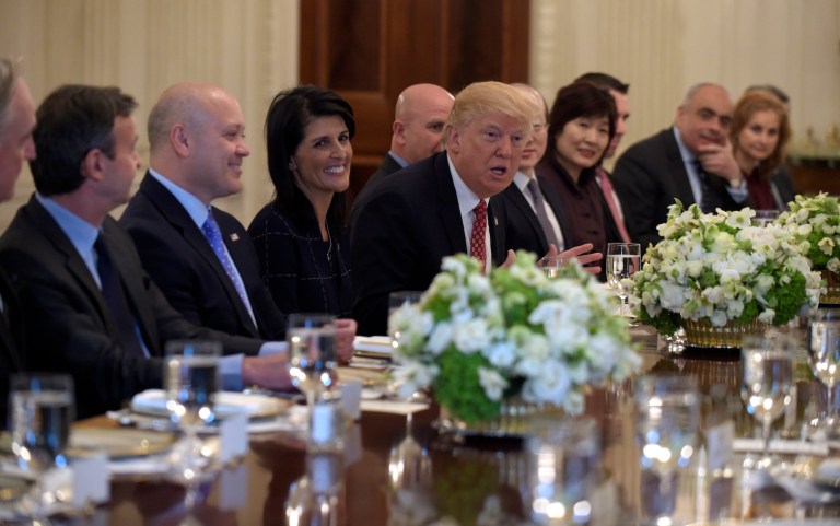 The president has escalated his rhetoric about North Korea recently in the face of its increasingly aggressive efforts to obtain nuclear weapons capable of reaching the U.S. mainland. (AP Photo/Susan Walsh)