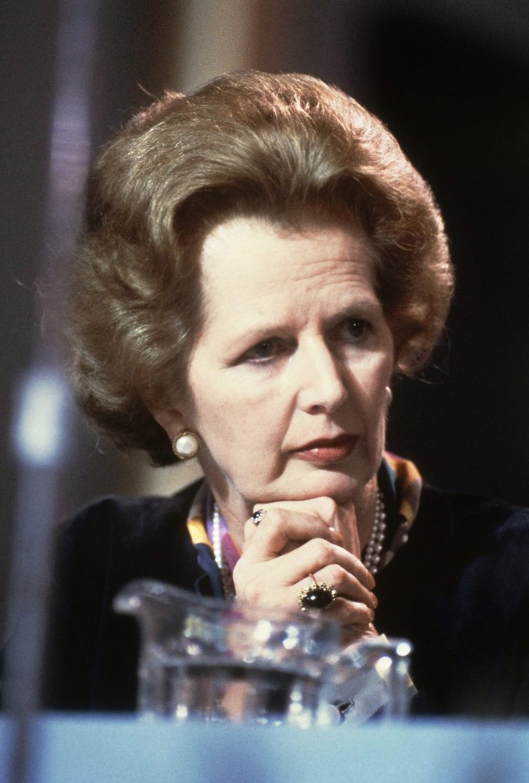 Former British Prime Minister Margaret Thatcher, who died yesterday, insisted on hard, uncomfortable truths. (AP Photo/David Caulkin, File)