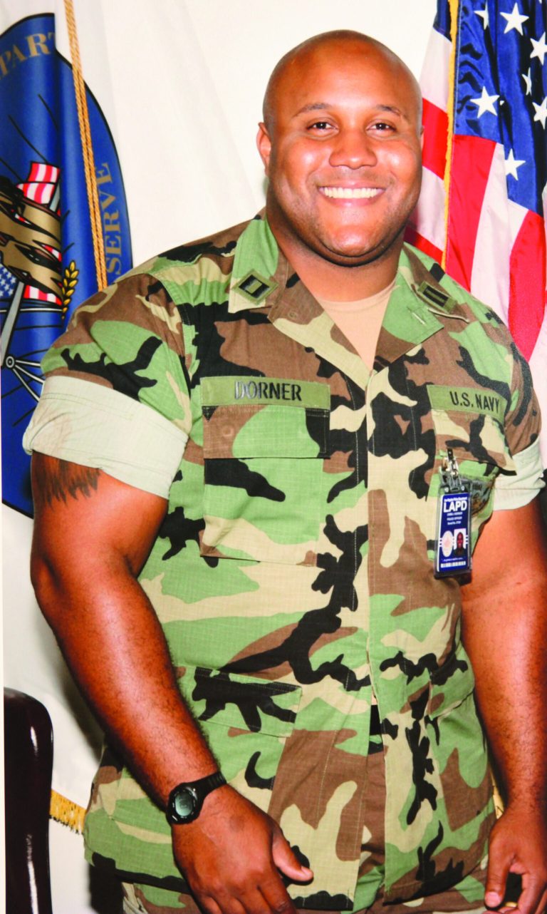 This undated photo released by the Los Angeles Police Department shows suspect Christopher Dorner, a former Los Angeles officer. Dorner, who was fired from the LAPD in 2008 for making false statements, is linked to a weekend killing in which one of the victims was the daughter of a former police captain who had represented him during the disciplinary hearing. Authorities believe Dorner opened fire early Thursday on police in cities east of Los Angeles, killing an officer and wounding another. Police issued a statewide 