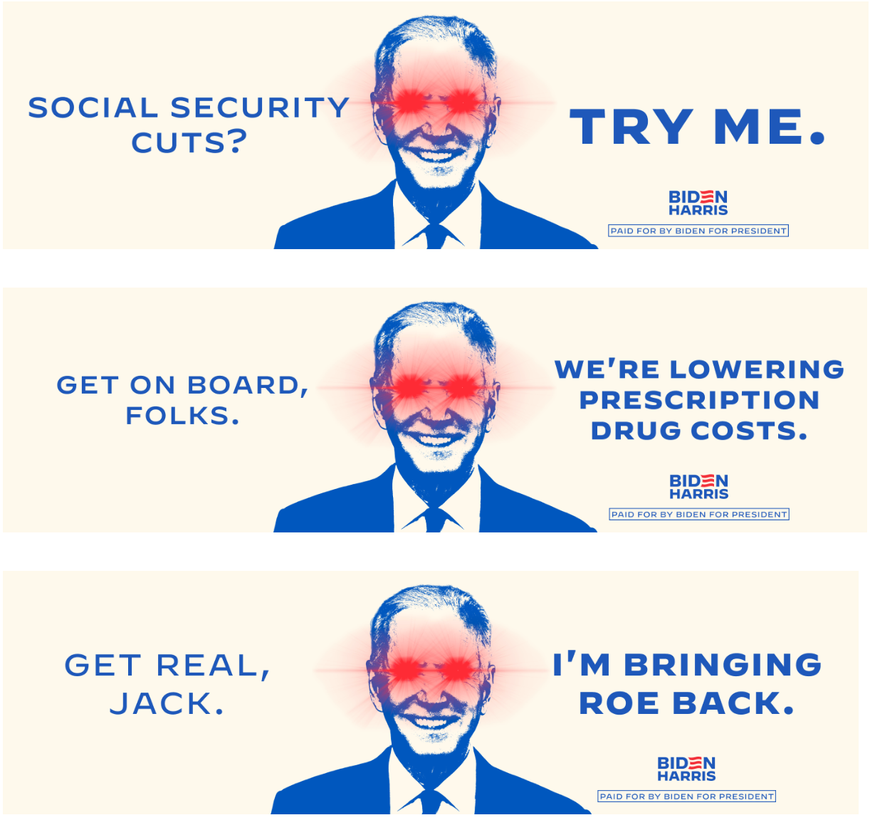 In reelection ads, Biden stakes out extreme, anti-democratic position on abortion