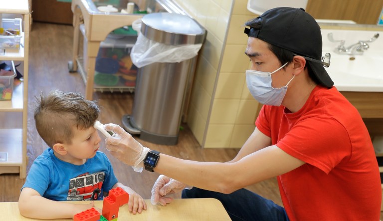 CDC recommends mask-wearing and stringent social distancing measures for childcare centers