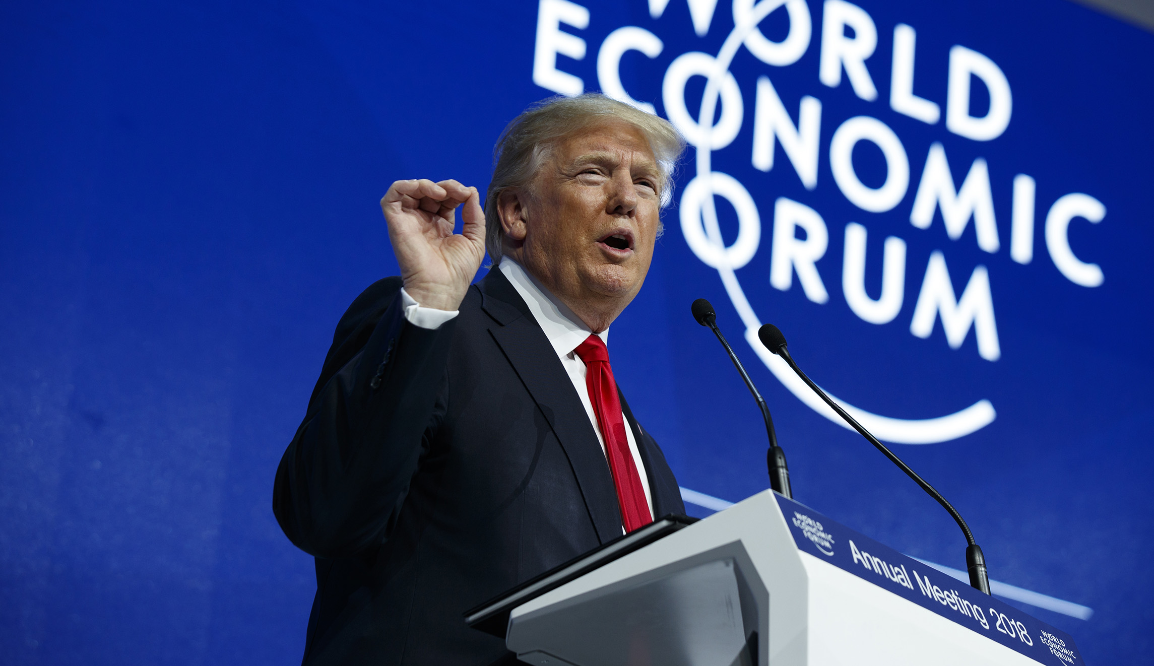 Trump in Davos: ‘America is open for business’