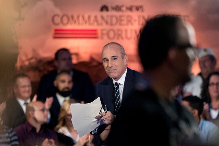 That the angst over Matt Lauer came mostly from journalists, Democrats and Trump critics seemed to suggest that the forum was seen as a victory for the GOP nominee. (AP Photo/Andrew Harnik)