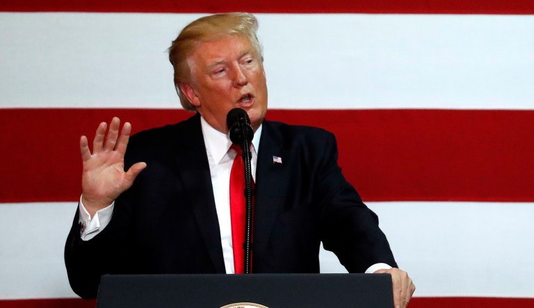 In his speech in Springfield, Mo, President Trump re-upped his promise to pursue comprehensive tax reform, which, if he can get it done, would be very good news for workers, businesses, and families. (AP Photo/Jeff Roberson)