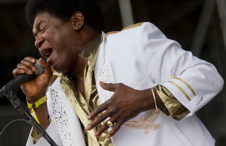   Charles Bradley performs during the Bonnaroo Music and Arts Festival in Manchester, Tenn., Saturday, June 9, 2012. (AP Photo/Dave Martin)  