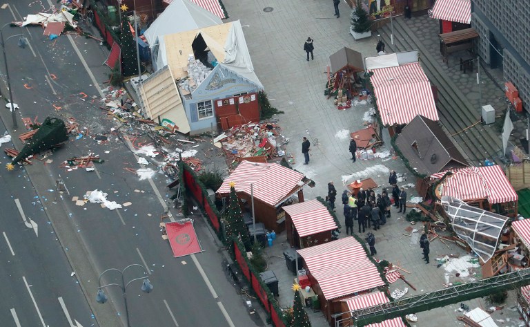 Two U.S. citizens were injured in Monday's terrorist attack in Berlin, after a truck ran into a crowded Christmas market and killed several people. (AP Photo/Markus Schreiber)