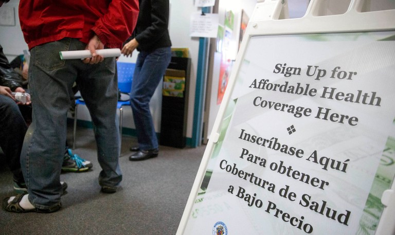 A new projection finds the Obama administration will meet its goal for 2016 Obamacare signups. (Andrew Harrer/Bloomberg)