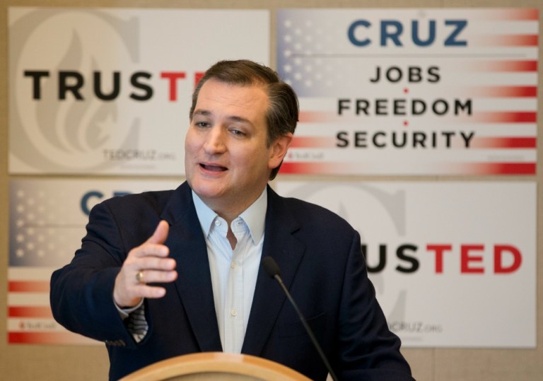 Ted Cruz argued that Trump's position on the North Carolina law aligned him with President Obama and Hillary Clinton, and asked the audience, 