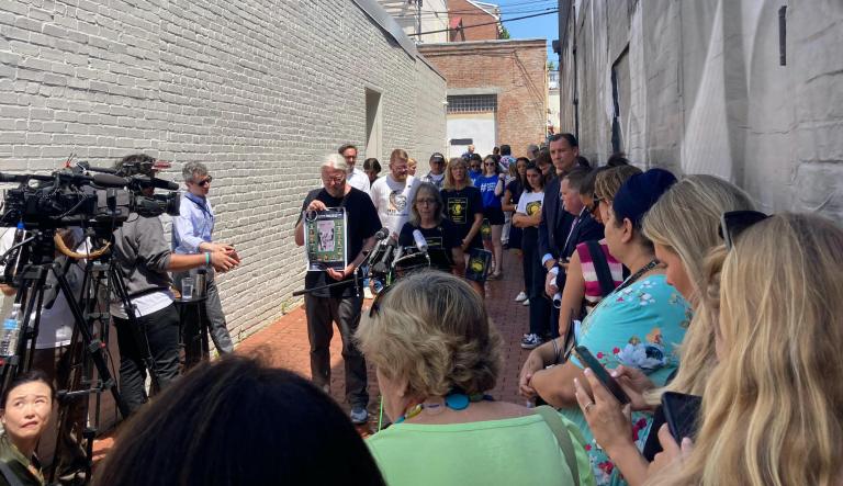 Wrongfully detained American calls family as mural honoring plight is unveiled