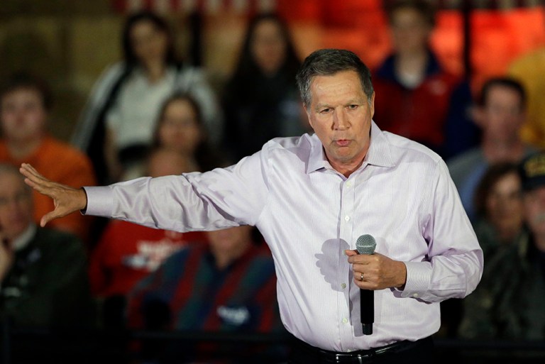 The Midwest was supposed to be a stronghold for Kasich, yet Tuesday he came in third place in Wisconsin. (AP Photo/Nam Y. Huh)